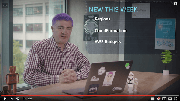 Whats New with AWS Jeff Barr video Week of November 12 2018